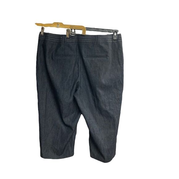 CATO Woman Capri Denim Pants Inseam 19.5 Size 20W Gray - Picture 1 of 9